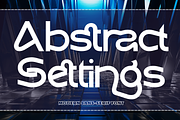 Abstract Settings - Futuristic Font, a Sans Serif Font by 177Studio (Thumbnail 1 of 8)