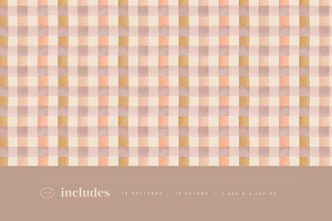 Checkered Painted Seamless Patterns