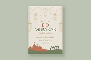 Eid Mubarak Flyer Celebration