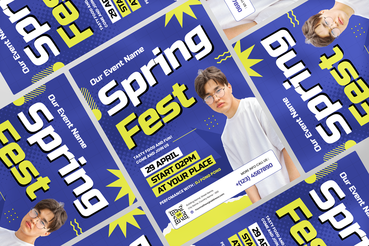 Spring Fest Flyer, a Flyer Template by Annora Studio (Photo 3 of 5)