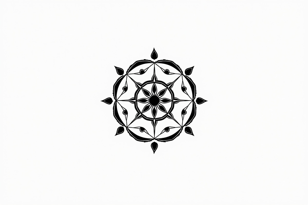 Mandala Art Line Drawing Pack, an Illustration by musafir_fashion (Photo 5 of 11)