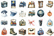 Spooky Halloween Travel Clipart Bund, an Illustration by DreamPrint404 (Thumbnail 4 of 4)