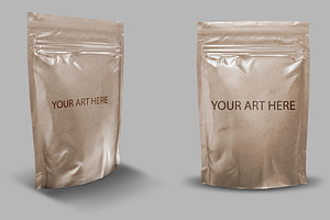 Doypack Pouch Bag PSD Mockup