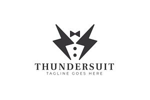 Man Tuxedo Elegant Lightning Concept, a Branding & Logo Template by Signatoro
