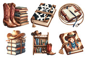 Western Cowgirl Book Clipart, an Illustration by Daily.Designs (Thumbnail 2 of 5)