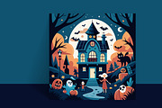 Halloween banner design bundle, a Poster Template by hkmonir (Thumbnail 3 of 4)