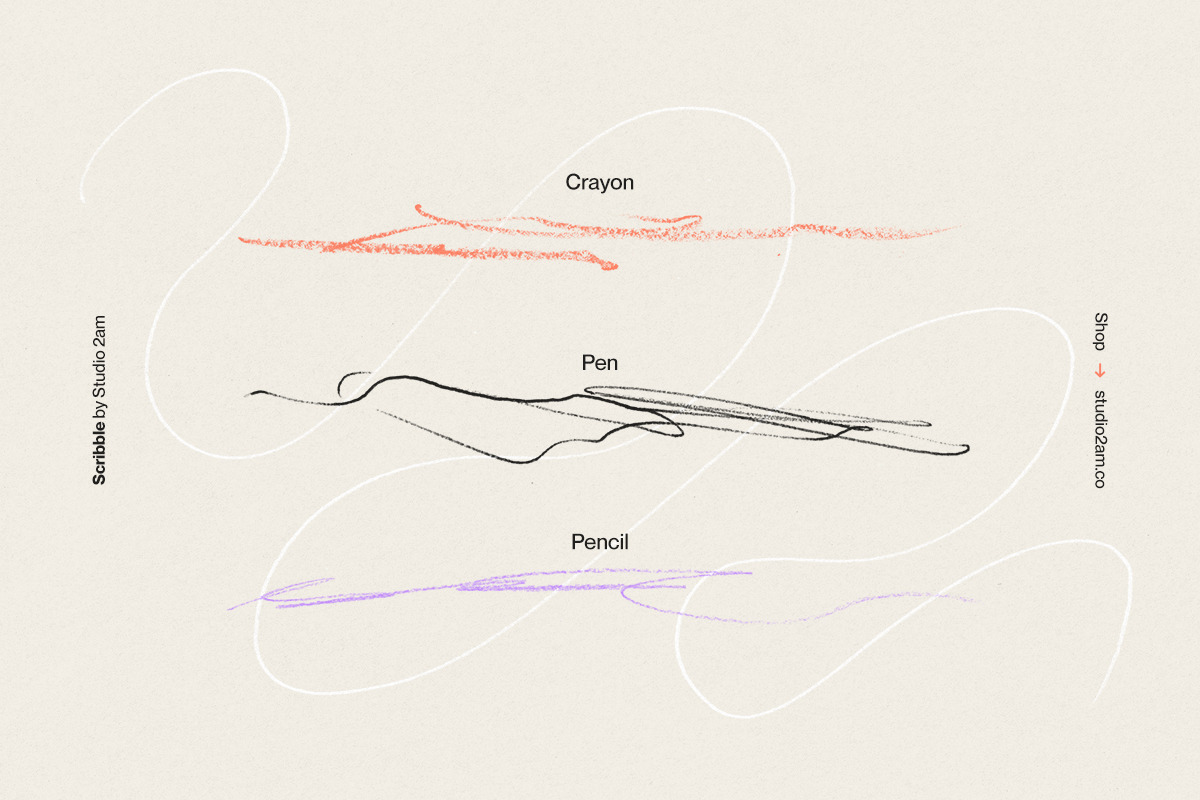 Scribble - 500+ lines, shapes + more, a Texture Graphic by Studio 2am (Photo 3 of 11)