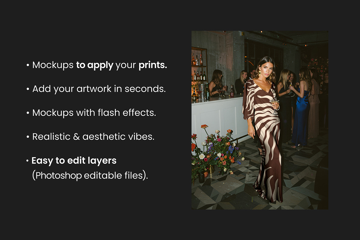 5 Fashion Mockups with Flash Effect, a Shirt Mockup by ARARA ✸ Creative Design (Photo 4 of 5)