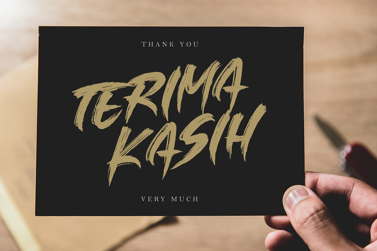 SALE! SINGLE FIGHTER / Brush Font, a Blackletter Font by Subectype Studio (Photo 14 of 14)