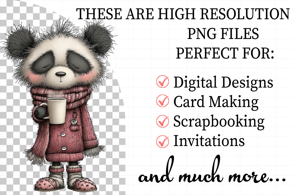 Sweet Christmas Animals PNG Bundle, an Illustration by Daily.Designs (Photo 2 of 5)
