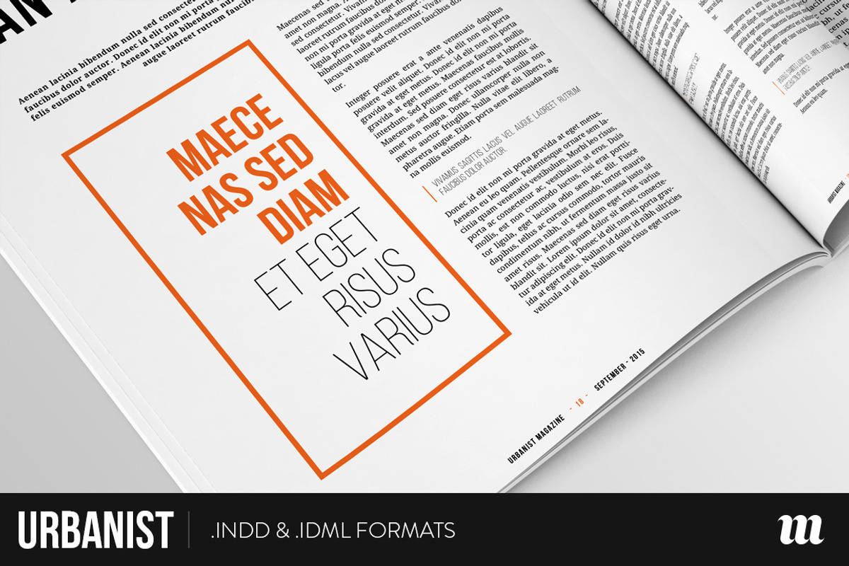 Urbanist Magazine InDesign Template, a Magazine Template by Mate Toth (Photo 5 of 5)