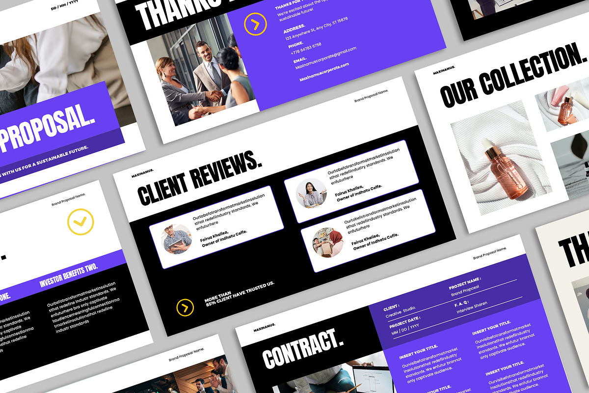 Brand Proposal Template, a Presentation Template by Occy Design (Photo 5 of 6)