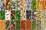 320 Vegetables Seamless Patterns, a Pattern Graphic by mkStudioLab (Thumbnail 3 of 9)