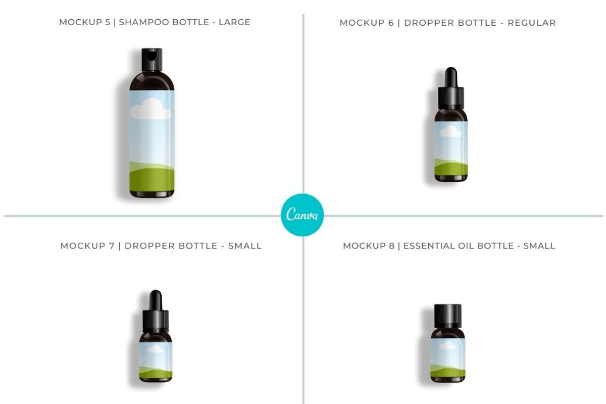 Cosmetic Containers 1, Canva Mockups, a Cups & Container Mockup by Mockup Scene (Photo 5 of 23)
