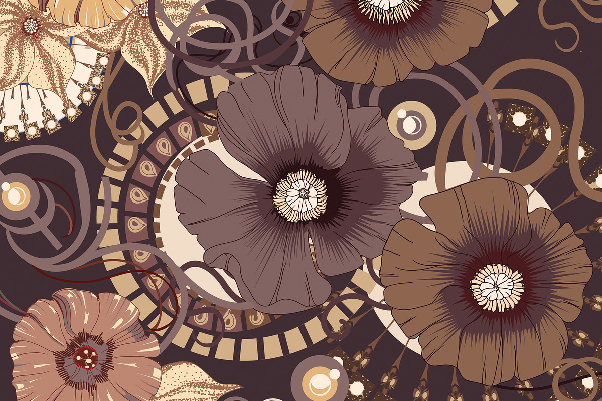 11 floral abstract patterns preview 2