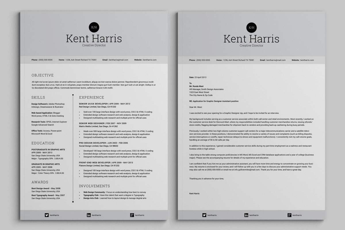 Incredible Single Page Resume, a Resume Template by SNIPESCIENTIST