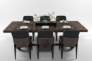 Dining furniture set 2807, a Furniture 3D Model by inDahouze (Thumbnail 6 of 11)
