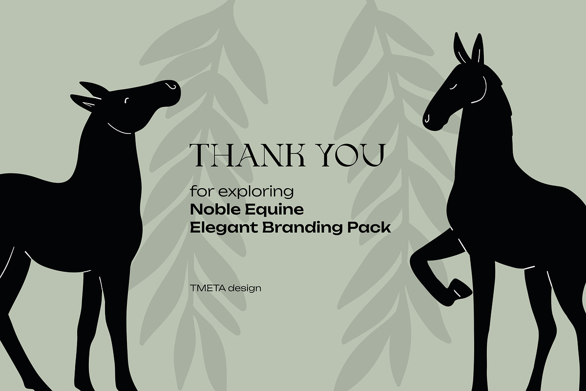 Noble Equine | Elegant Branding Pack, an Animal Illustration by TMETA design (Photo 14 of 14)