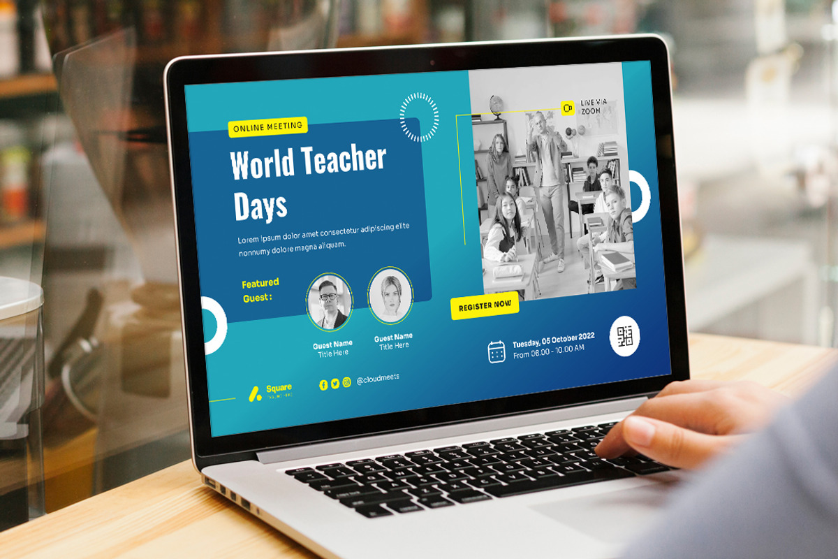 World Teacher Day Digital Poster, a Templates & Theme by Rahardi Creative (Photo 4 of 4)
