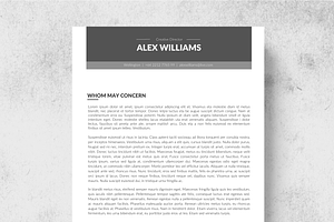 Zone Resume Template Cover Letter