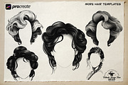 Procreate / Neo-traditional Ladies, a Brush Add-On by Studio.Valhalla (Thumbnail 6 of 11)