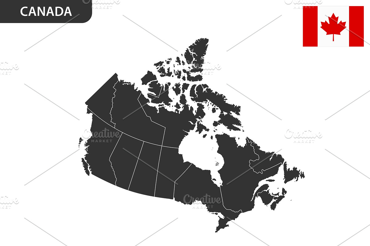 Detailed map of Canada, an Illustration by Vector Shop (Photo 5 of 5)