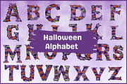 Halloween Alphabet A-Z Clipart, a Decorative Illustration by Dizzy Art Studio (Thumbnail 1 of 2)