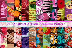 Abstract Artistic Seamless Pattern, a Pattern Graphic by Digital Studio