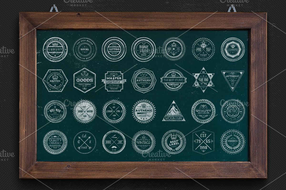 Retro Badge & Stamp Logo, a Branding & Logo Template by The Craftsman (Photo 4 of 12)