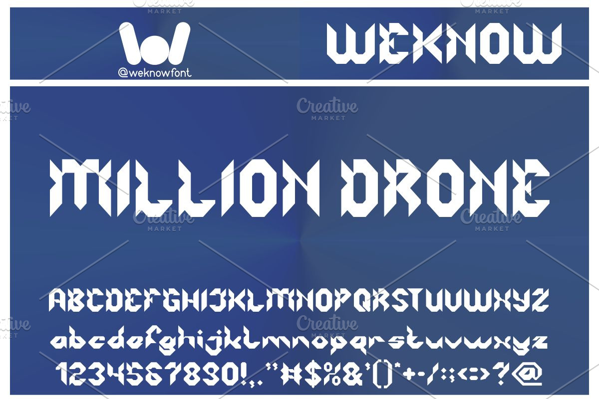 Robotic System font, a Font by weknow (Photo 5 of 8)