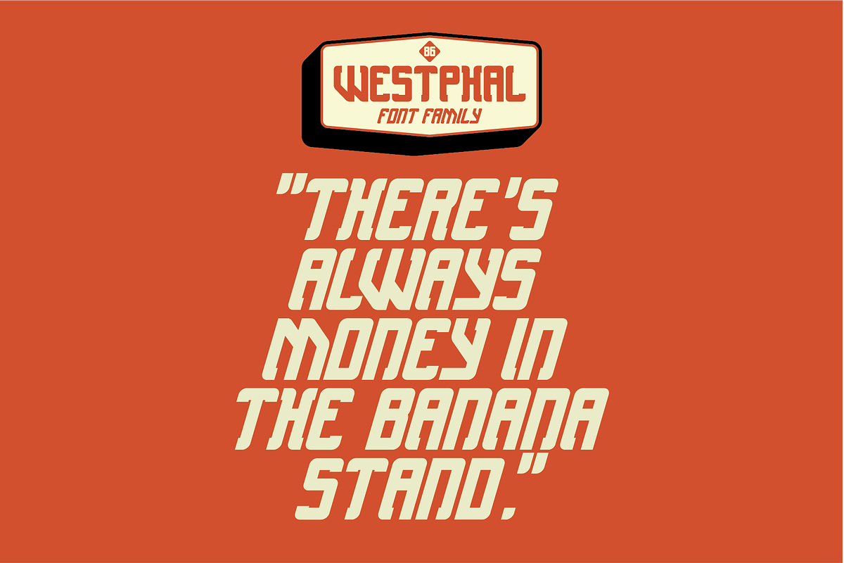 Westphal86 | Font Family, a Serif Font by Bend Industries (Photo 3 of 7)