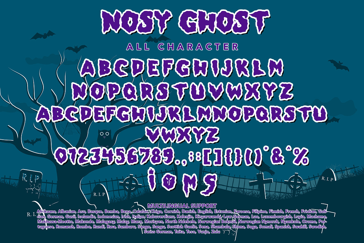 Side Of Monster, a Blackletter Font by HATFSTUDIO (Photo 8 of 8)