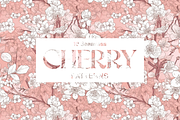 10 Cherry Blossom Patterns, a Pattern Graphic by Motifs (Thumbnail 5 of 12)