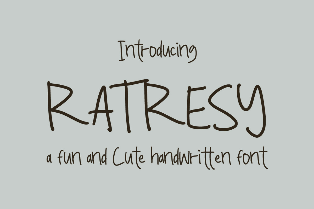 Ratresy - Handwritten Font, a Handwritten Font by tebaltipislab (Photo 1 of 9)