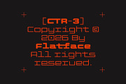 Flatface CTR-3, a Sans Serif Font by Flatface (Thumbnail 13 of 13)