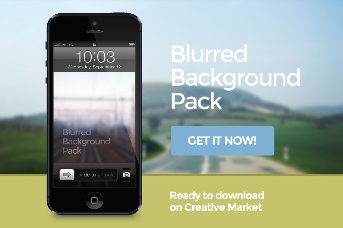 Blurred Backgrounds Pack, a Templates & Theme by Viktor Hanacek (Photo 1 of 5)