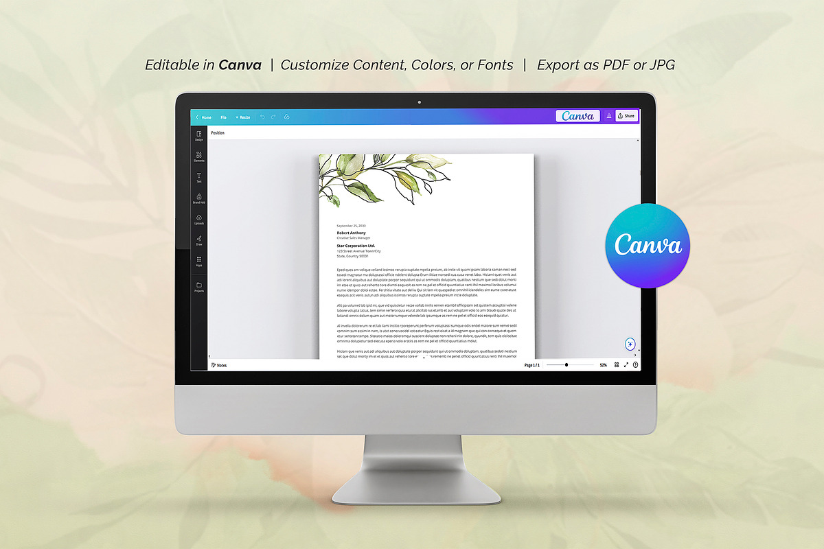 Letterhead Template, a Stationery Template by DesignDevisers (Photo 8 of 10)