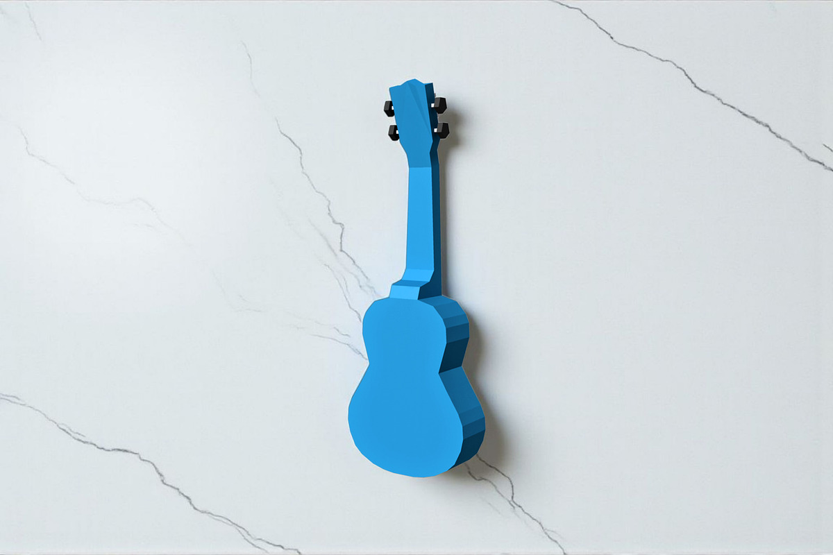 Ukulele - 3d papercraft, a Print Template by PAPER amaze (Photo 2 of 7)