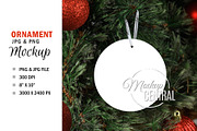 Christmas ornament circle mockup featuring christmas, ornament, and round, a Holiday Photo by HaywireMedia & Mockups (Thumbnail 2 of 2)