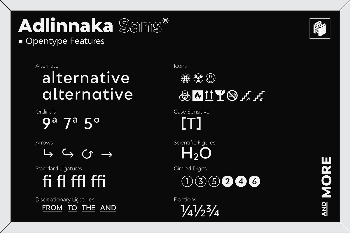 50% off Adlinnaka Sans - Font Family, a Sans Serif Font by HARMNESSLESS (Photo 6 of 11)
