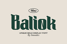Baliok - Retro Western Typeface