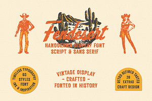 Fendesert - Vintage Stamp Font