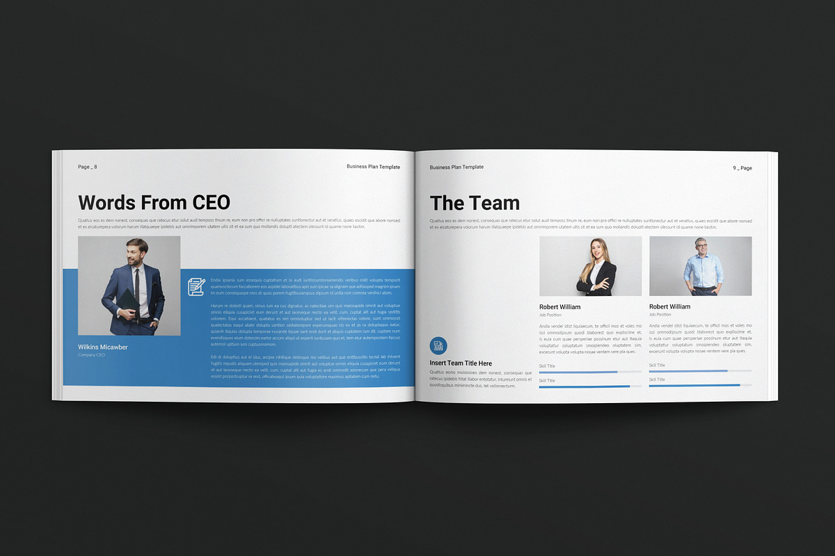Business Plan Template Landscape, a Brochure Template by E-Type (Photo 4 of 7)