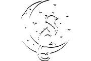 Cute Cat Silhouette Vector Mega, an Animal Illustration by Designer_Momina (Thumbnail 5 of 31)