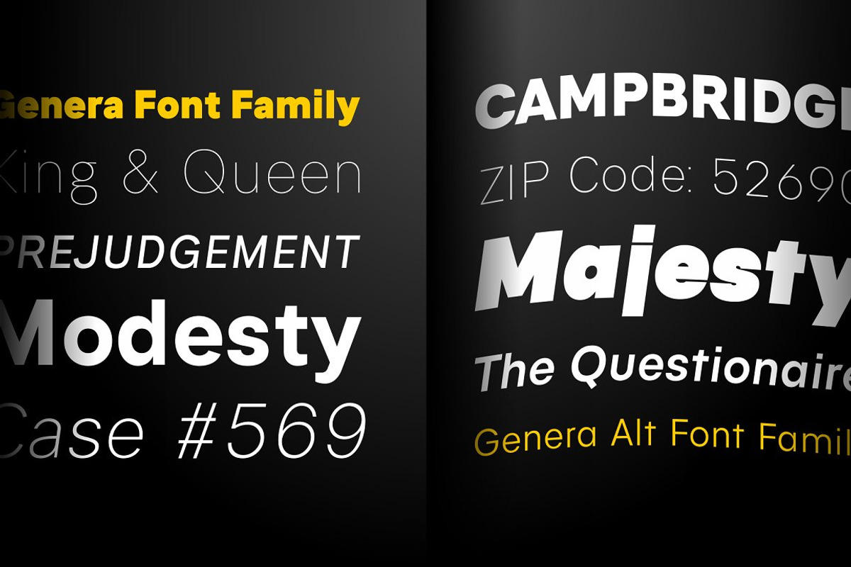 Genera | Neutral Sans Serif Family, a Sans Serif Font by Wahyu & Sani Co. (Photo 6 of 7)