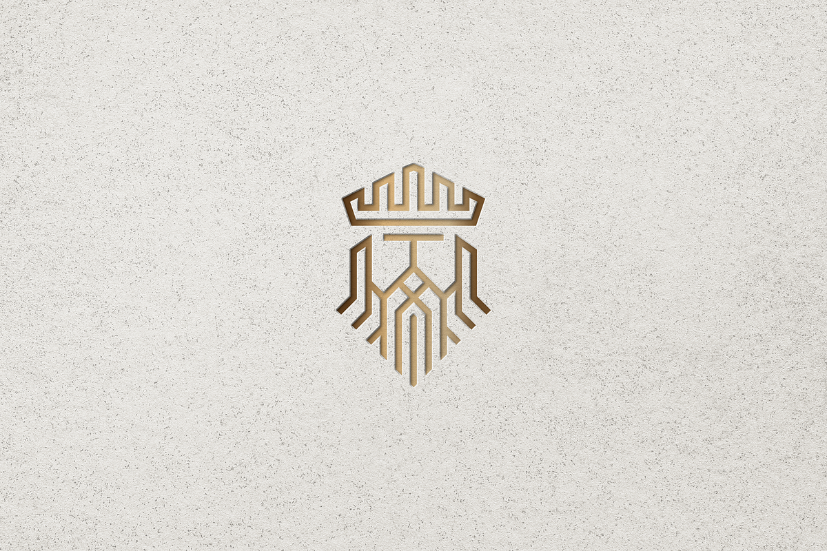 Geometric Minimalist King Logo, a Branding & Logo Template by Luxury Logos (Photo 4 of 4)