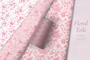Pink Toile Print Design Patterns, a Pattern Graphic by Olya Creative (Thumbnail 5 of 22)