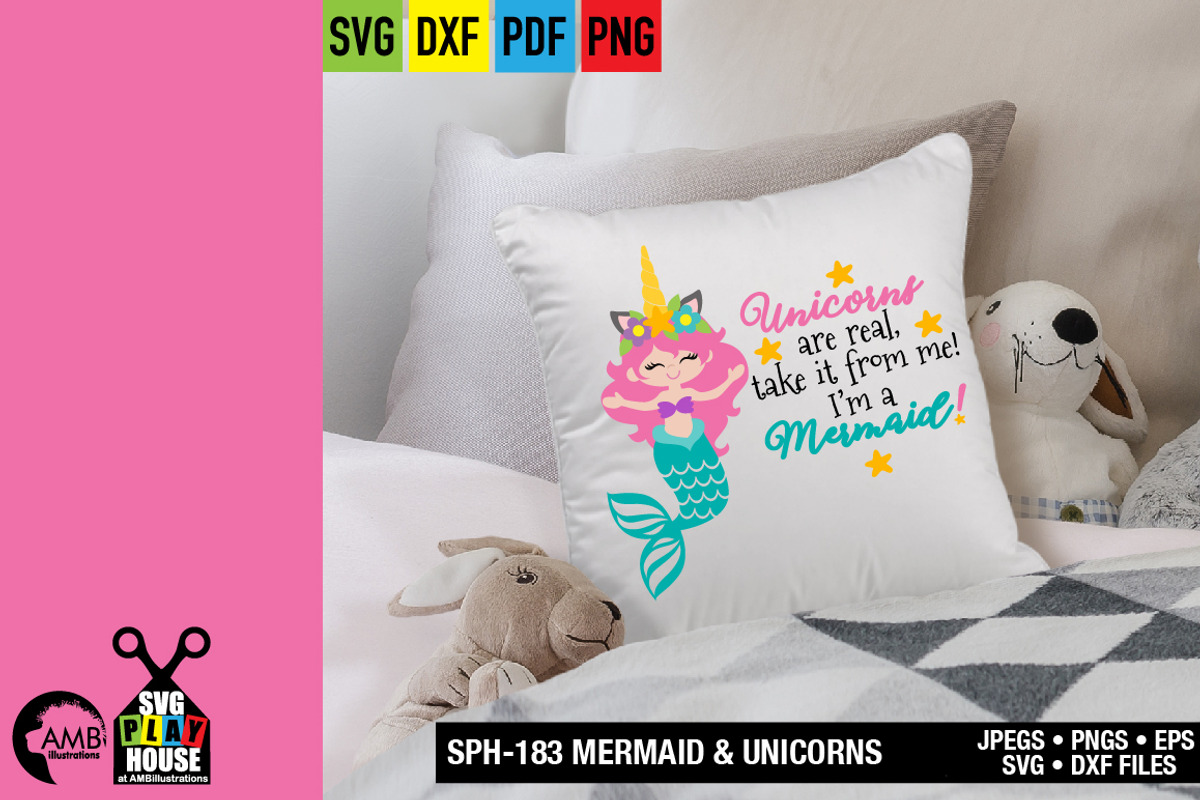 Mermaids and Unicorns SPH-183, an Illustration by AMBillustrations (Photo 3 of 4)