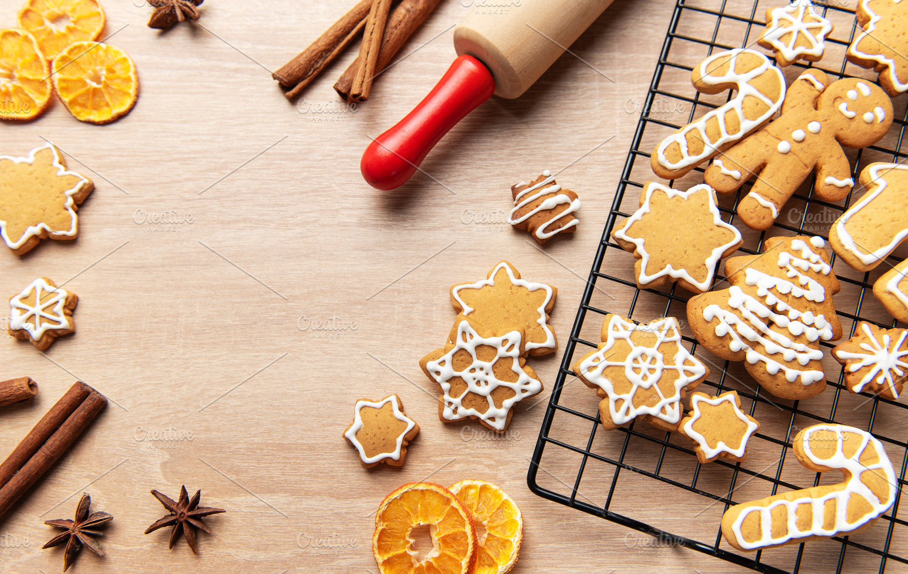 Gingerbread cookies baking for holiday season, a Holiday Photo by Olena Rudo