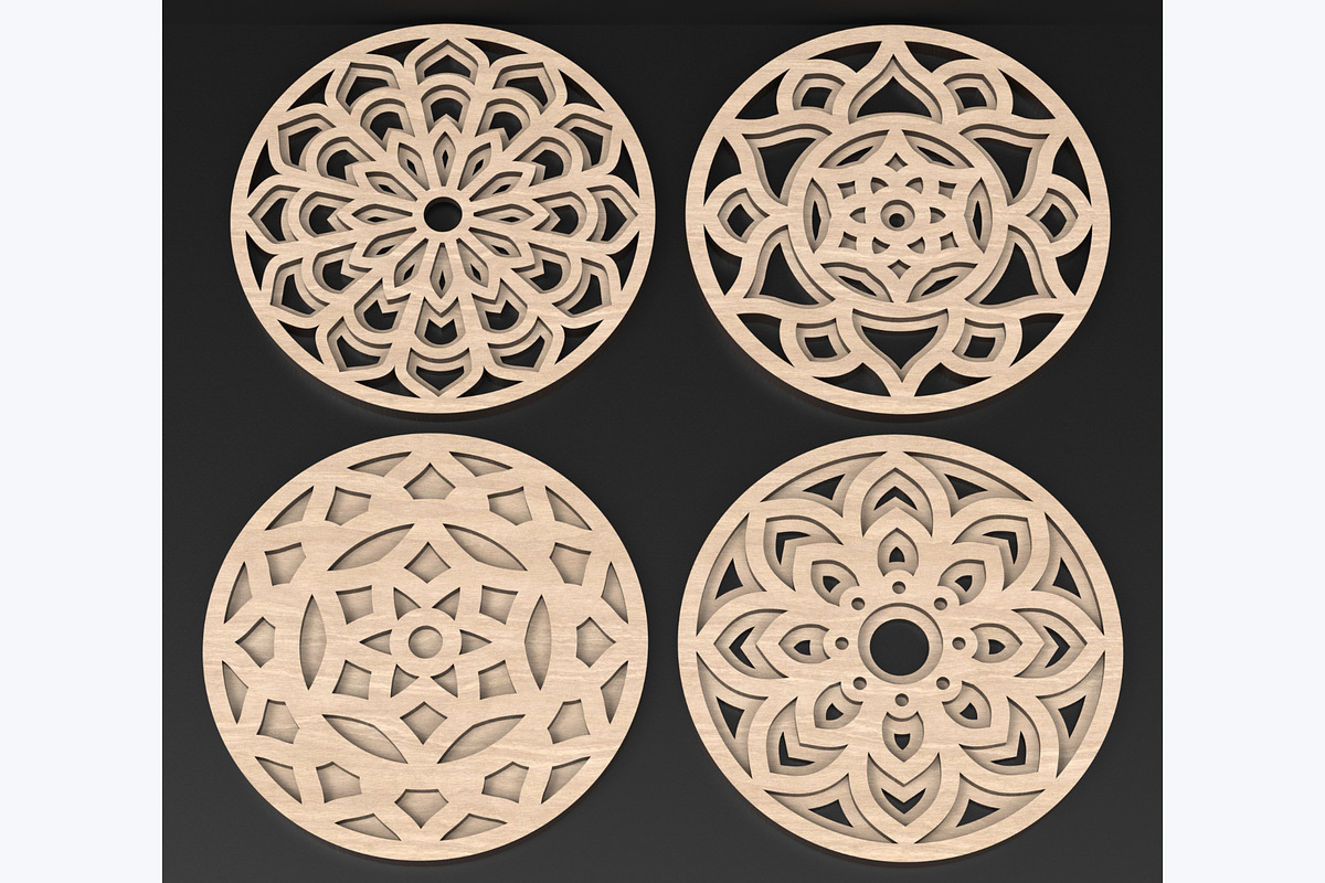 Boxed Mandala Coaster Set, an Object Graphic by ThemeXDigital (Photo 8 of 9)